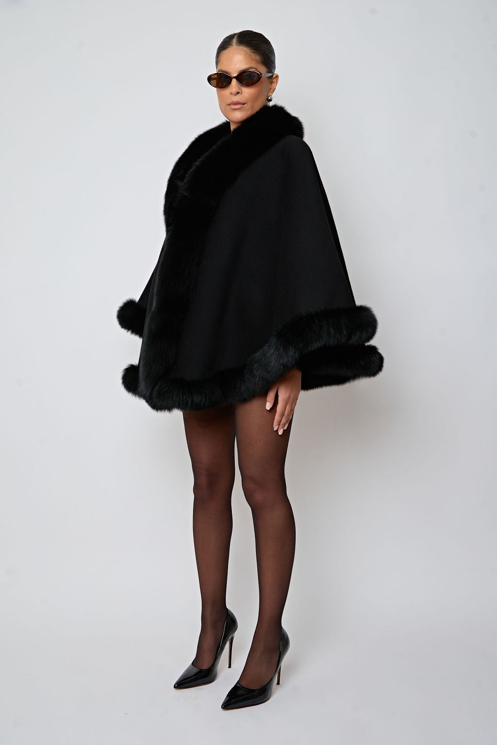 The Black Caroline Poncho