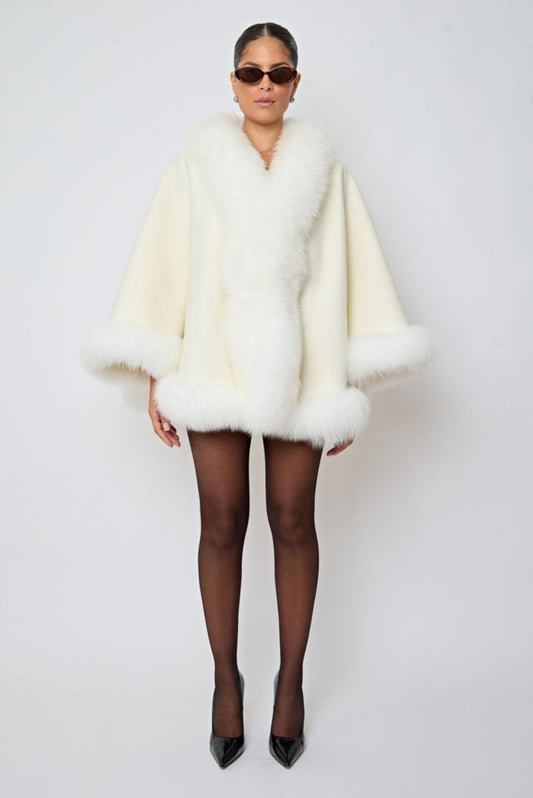 The Ivory Caroline Poncho