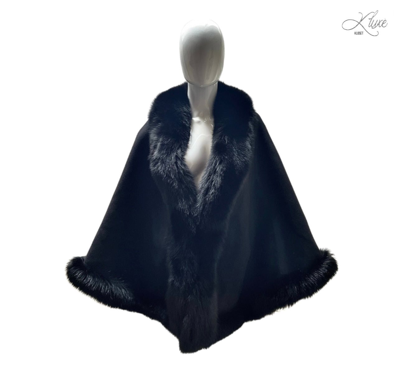 The Black Caroline Poncho