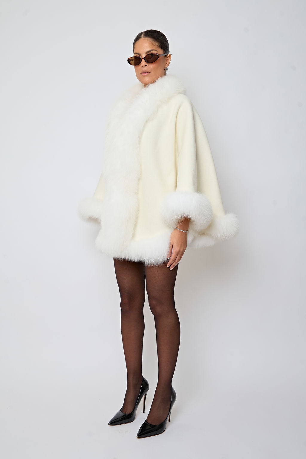The Ivory Caroline Poncho