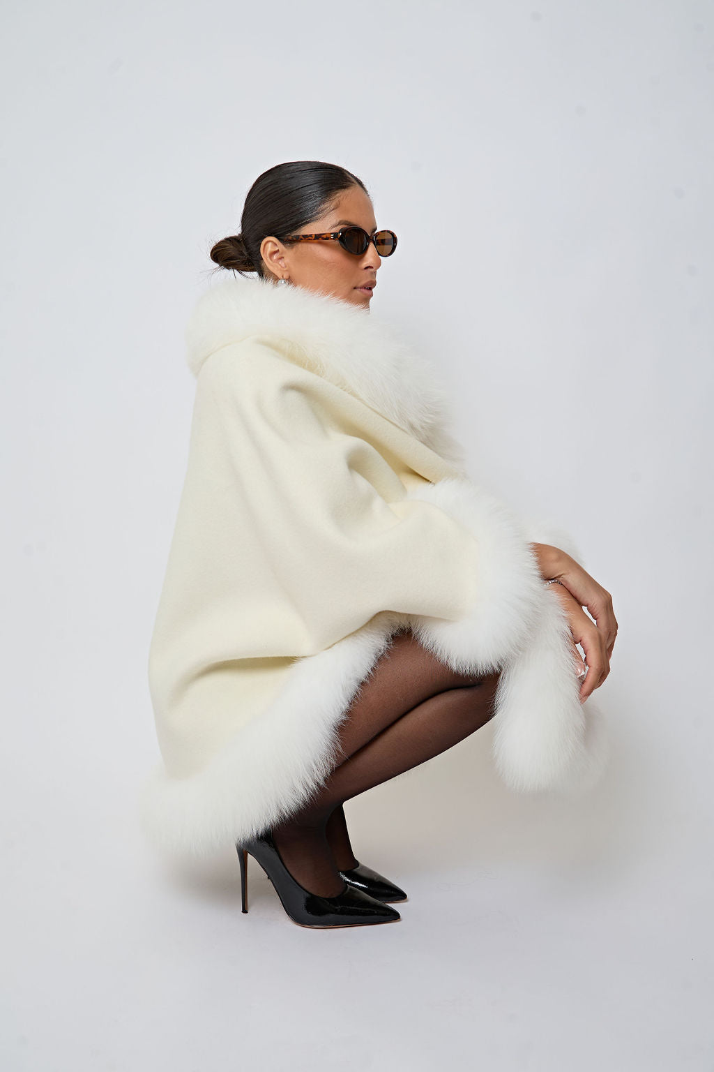 The Ivory Caroline Poncho